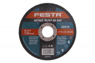 Kotouč řezný FESTA na kov 115x2. 0x22. 2mm