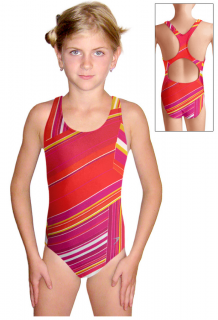 Dívčí sportovní plavky jednodílné PD623 v198