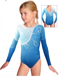 Gymnastický dres závodní D37d-58_t101 modrá (D37d-58_t101)