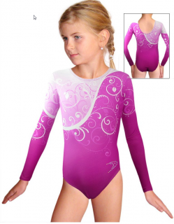 Gymnastický dres závodní D37d-58_t101 růžová (D37d-58_t101)