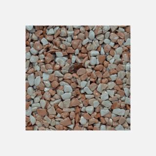 Kamenný koberec Den Braven, 25 kg, mramorové kameny 3 - 6 mm růžové (Kamenný koberec PerfectStone, růžový)
