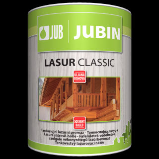 Lazura JUB Jubin lasur classic 0,75 l bezbarvá (Lazurovací nátěr)