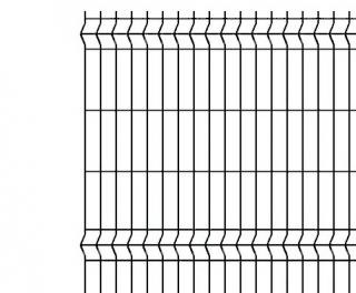 Panel plotový 3D výška 102 cm, délka 250 cm, antracit (Prostorově tvarovaný plot RAL 7016)