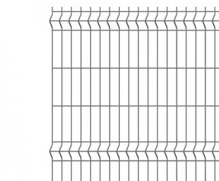 Panel plotový 3D výška 103 cm, délka 250 cm, zinkovaný (Prostorově tvarovaný plotový panel)