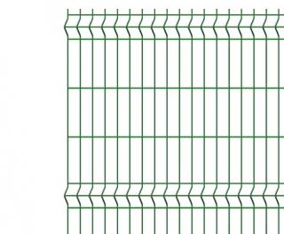 Panel plotový 3D výška 122 cm, délka 250 cm, zelený (Prostorově tvarovaný panel Lario)