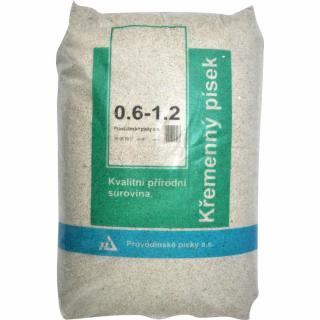 Písek filtrační 0,6-1,2mm 25kg (písek do filtrace)