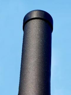 Sloupek plotový kulatý průměr 48 mm, délka 200 cm, antracit (Poplastovaný plotový sloupek)