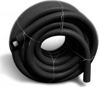 Trubka drenážní ohebná průměr 100 mm černá (Drenážní trubka perforovaná)