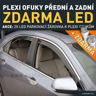 AKCE: Protiprůvanové plexi Fiat Panda, 5D, r.v.02/2012, + zadní (Fiat - ofuky skel)