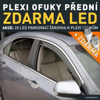 AKCE: Protiprůvanové plexi VW Touareg, 5D, r.v.2003 (VW - ofuky skel)