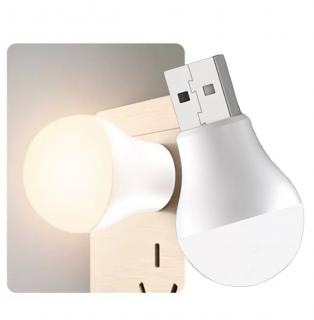 LED USB noční světlo 3500K teplá bílá (Mini ambientní osvětlení)