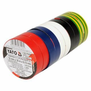 Páska izolační 12x0,13mm x 10m barevná 10ks (Izolační páska)