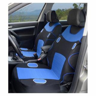 Potahy předních sedadel - LAS VEGAS,  modré (Universální potahy do auta)