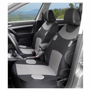 Potahy předních sedadel - LAS VEGAS,  šedé (Universální potahy do auta)