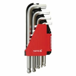 Sada klíčů imbus s kuličkou 10ks delší, YT0509 (Sada klíčů imbus)