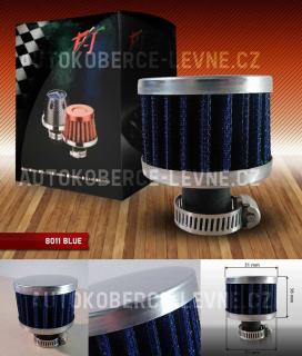Vzduchový filtr sportovní - universální, odfukový, barva modrá (Sportovní filtr JBR)