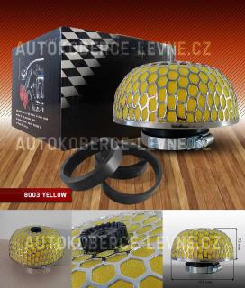 Vzduchový filtr sportovní - universální, pěnový, barva žlutá (Sportovní filtr JBR)