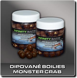 Dipované boilies - Monster crab (INFINITY BAITS)