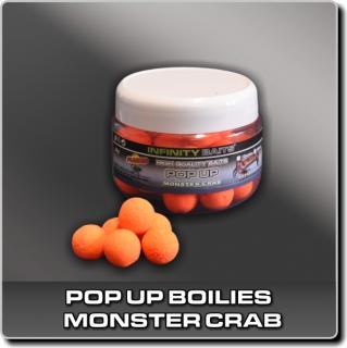 Fluoro Pop Up boilies - Monster crab 14 mm (INFINITY BAITS)