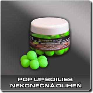 Fluoro Pop Up boilies - Nekonečná oliheň 14 mm (INFINITY BAITS)