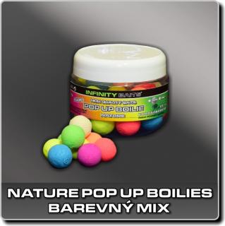 Nature Pop Up boilies - barevný mix - 14 mm (INFINITY BAITS)