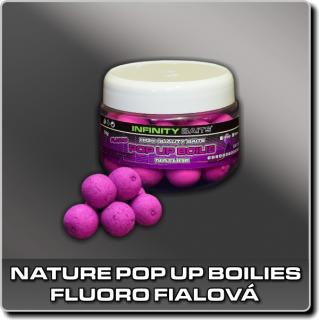 Nature Pop Up boilies - fluoro fialová - 14 mm (INFINITY BAITS)