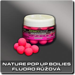 Nature Pop Up boilies - fluoro růžová - 14 mm (INFINITY BAITS)