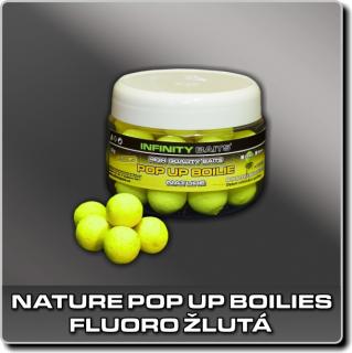 Nature Pop Up boilies - fluoro žlutá - 14 mm (INFINITY BAITS)