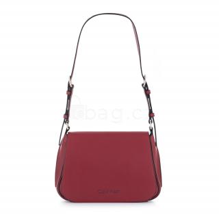CALVIN KLEIN dámská kabelka PUNCHED SML SATCHEL Barva: Červená, Velikost: UNI