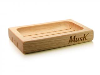 MusK dřevěná mýdlenka tvarovaná