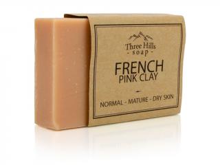 Three Hills Soap přírodní mýdlo z francouzského růžového jílu 100g