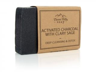 Tree Hills Soap přírodní mýdlo s aktivním uhlím a šalvějí 100g