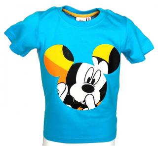 Cottonland chlapecké tričko MICKEY MOUSE- Krátký rukáv, bavlna, modrá, vel. 104