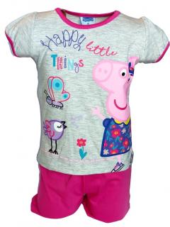 E plus M dívčí pyžamo Prasátko PEPPA, růžovo šedá, vel. 104