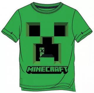 Mojang chlapecké tričko MINECRAFT- Krátký rukáv, bavlna, zelené, vel. 116