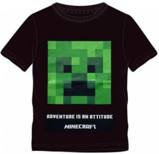 MOJANG chlapecké tričko s krátkým rukávem MINECRAFT, černá/zelená, vel. 128
