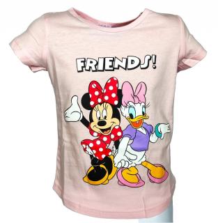 Setino dívčí tričko MINNIE- krátký rukáv, bavlna, růžová, vel. 104