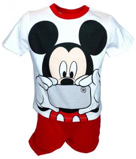 Sun city chlapecké pyžamo MICKEY MOUSE, bavlna, červeno bílé, vel. 98