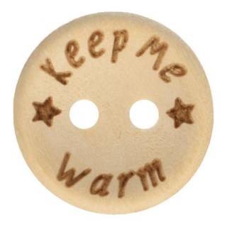 Knoflíky dřevěné Keep me warm 20 mm (Knoflíky dřevěné Keep me warm 20 mm)