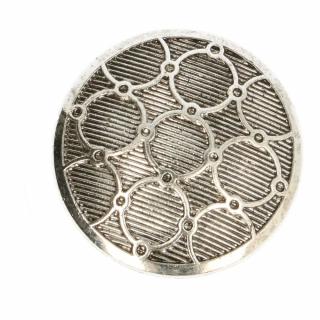 Knoflíky kovové stříbrné ornament 15 mm (Knoflíky kovové stříbrné ornament 15 mm)