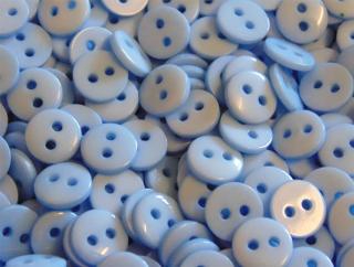 Knoflíky plastové lesklé menší modré (Knoflíky plastové lesklé menší modré)