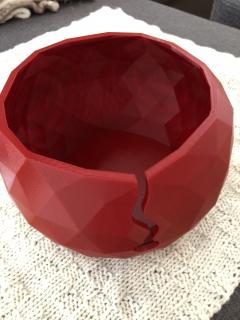 Plastová miska na klubíčka a jehlice červená XL (Plastová miska na klubíčka a jehlice červená XL)