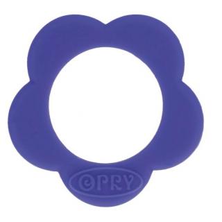Plastové kousátko-kytička k výrobě hraček sytě modrá (Plastové kousátko-kytička k výrobě hraček sytě modrá)