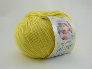 Příze Alize Baby wool citrónově žlutá (Příze Alize Baby wool citrónově žlutá)