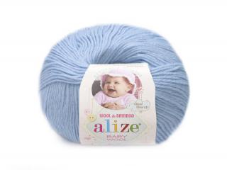 Příze Alize Baby wool pastelová modrá (Příze Alize Baby wool pastelová modrá)