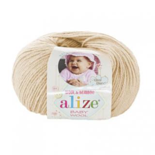 Příze Alize Baby wool světlá béžová (Příze Alize Baby wool  světlá béžová)