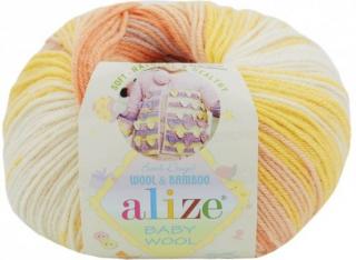 Příze Alize Baby wool žlutooranžová (Příze Alize Baby wool žlutooranžová)