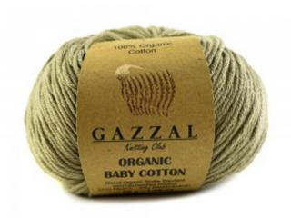 Příze Gazzal Organic baby cotton béžová (Příze Gazzal Organic baby cotton béžová)