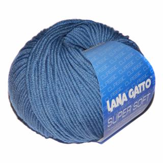 Příze Lana Gatto Supersoft středně modrá (Příze Lana Gatto Supersoft středně modrá)
