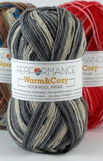 Příze Performance Warm&amp;Cosy limited šedobílá (Příze Performance Warm&amp;Cosy limited šedobílá)